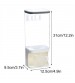 1.5L Wall-mounted Cereal Dispenser Dry Food Organizers for Storage of Grains Rice Saving Space for Kitchen
